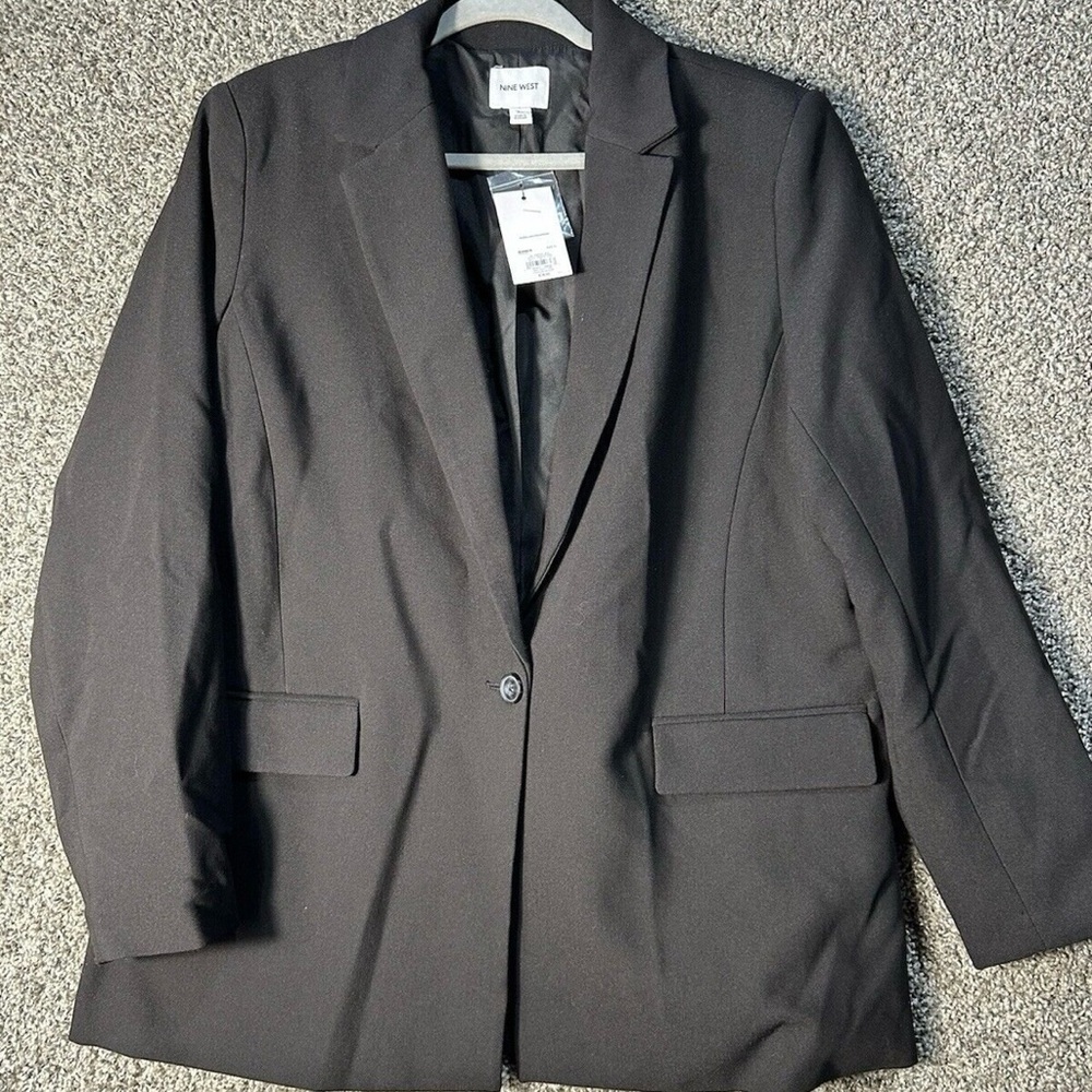 Nine West Single Button Longline Blazer SZ XL NWT - Picture 2 of 4